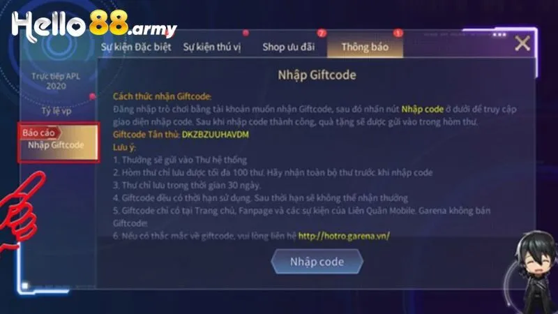 Lợi ích khi nhận gift code